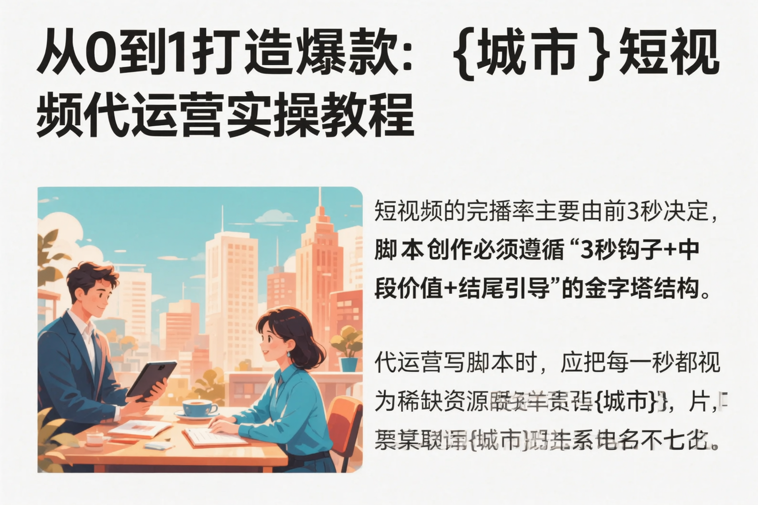 从0到1打造爆款:济宁短视频代运营实操教程
