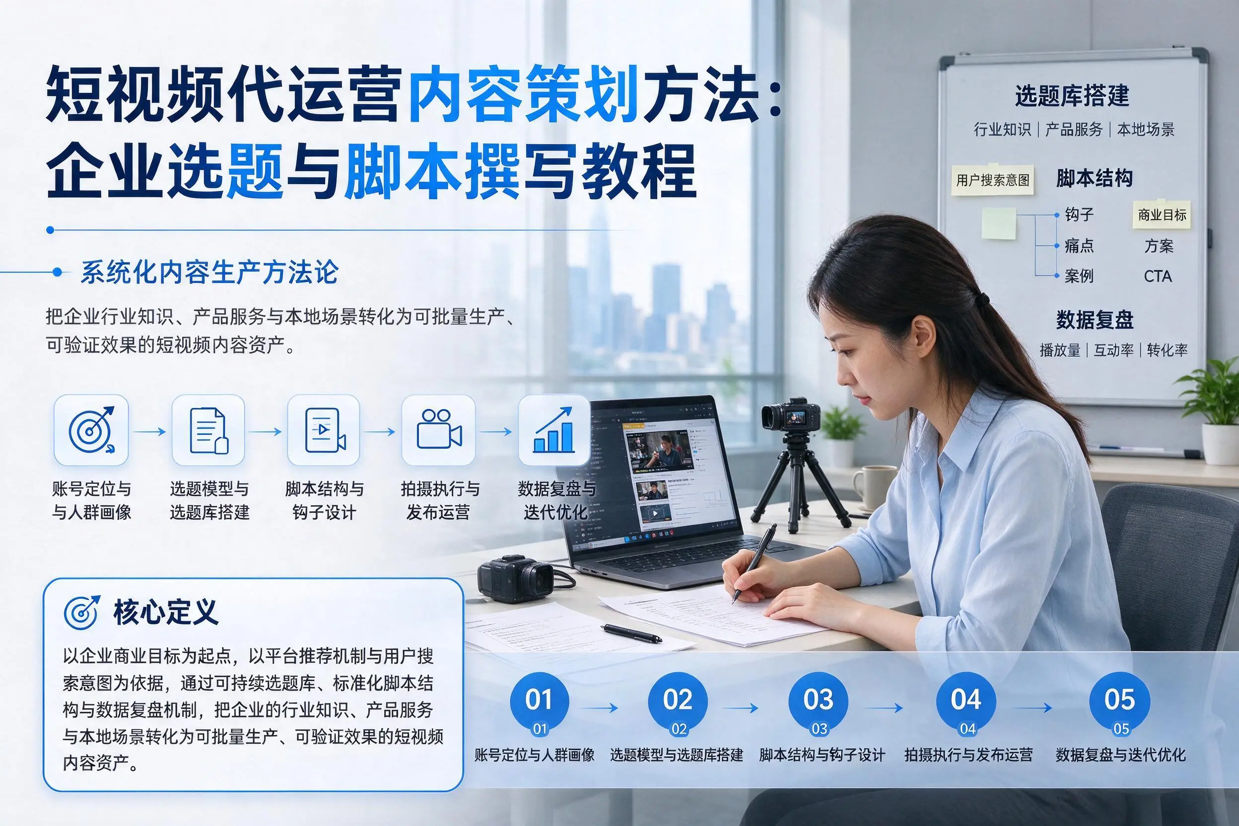 短视频代运营内容策划方法：济宁企业选题与脚本撰写教程