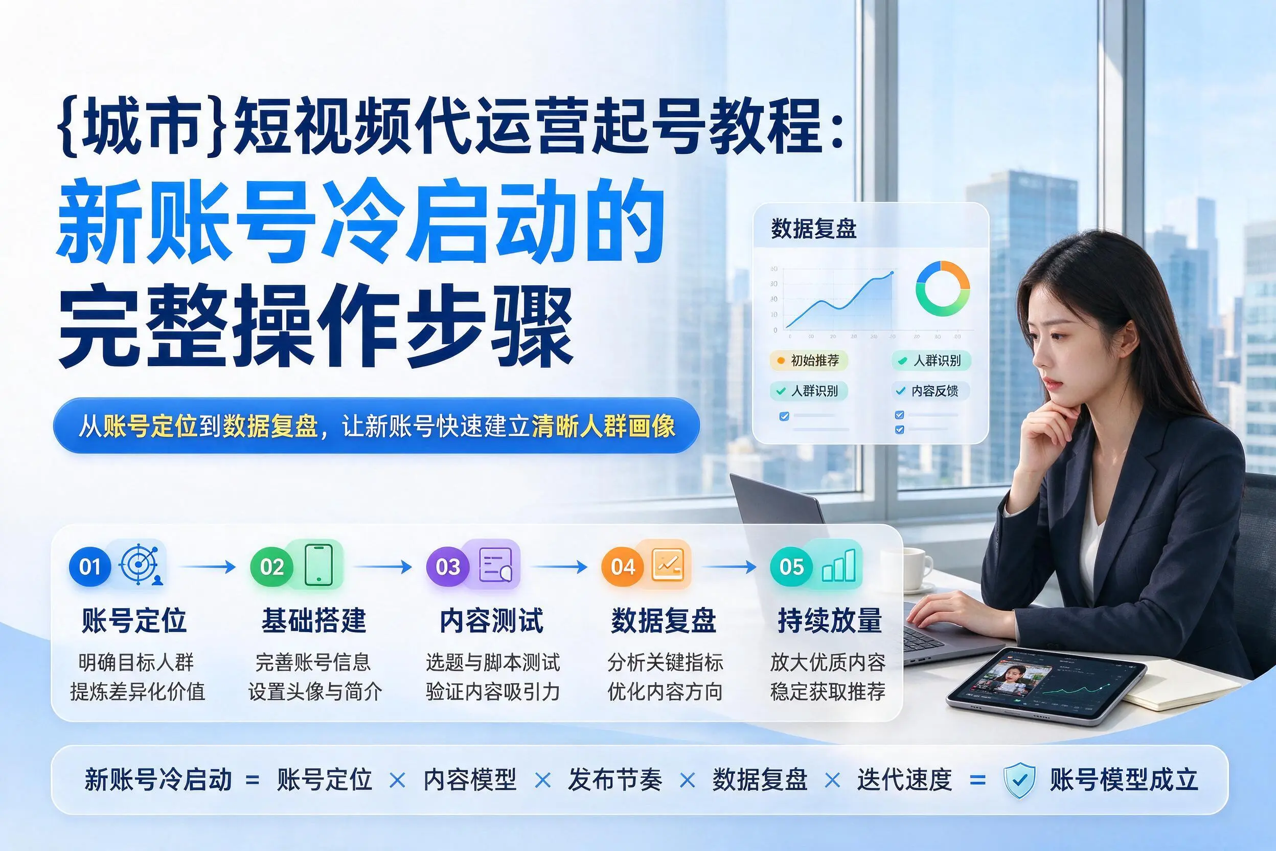 济宁短视频代运营起号教程：新账号冷启动的完整操作步骤