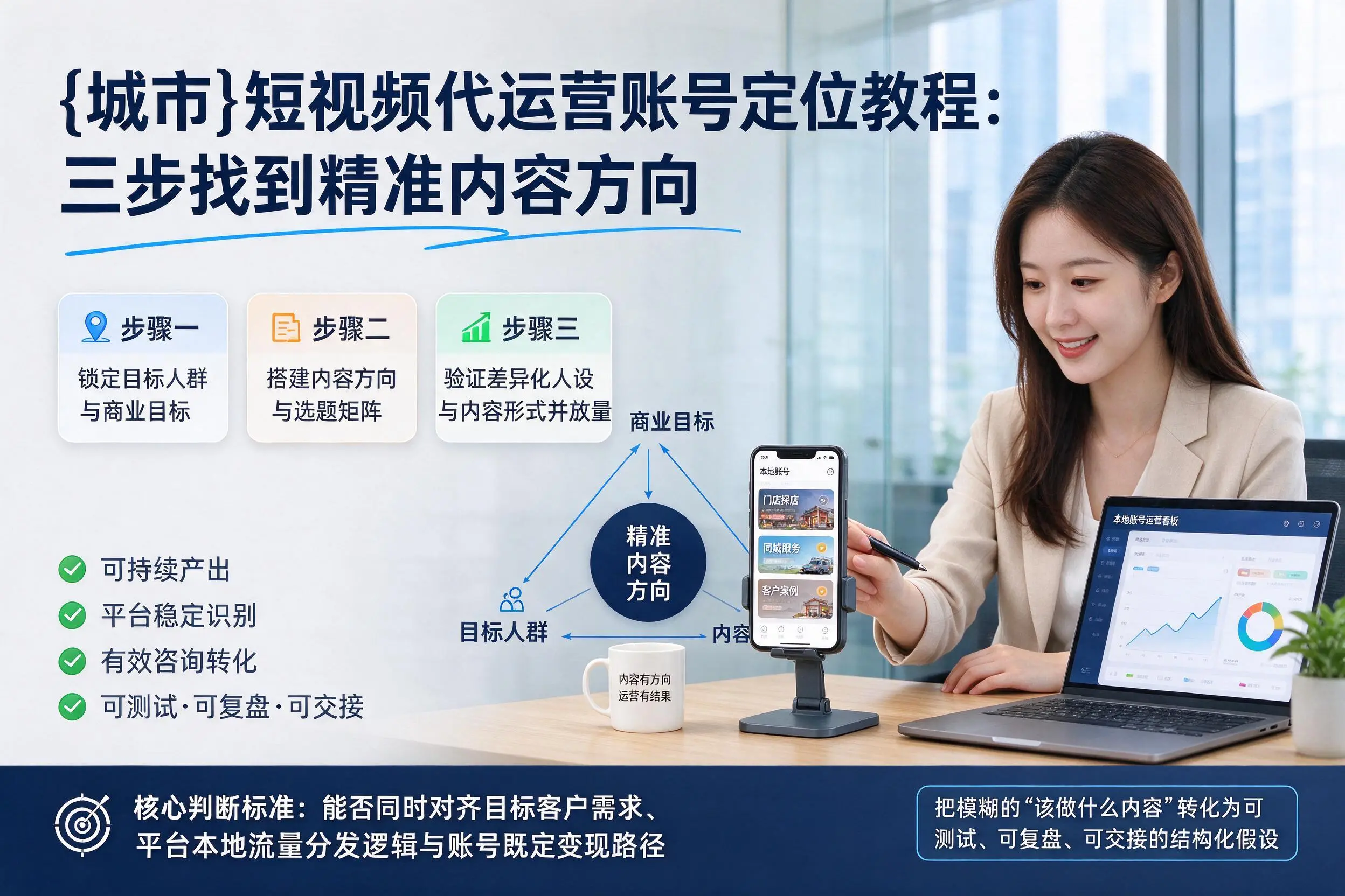 济宁短视频代运营账号定位教程：三步找到精准内容方向