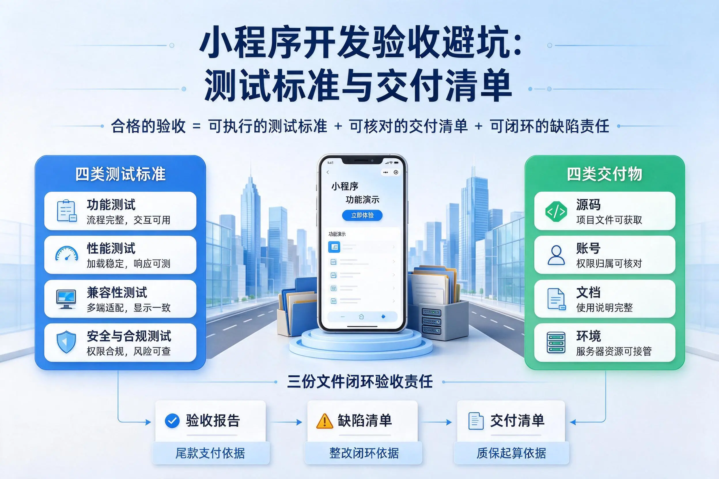 济宁小程序开发验收避坑：测试标准与交付清单