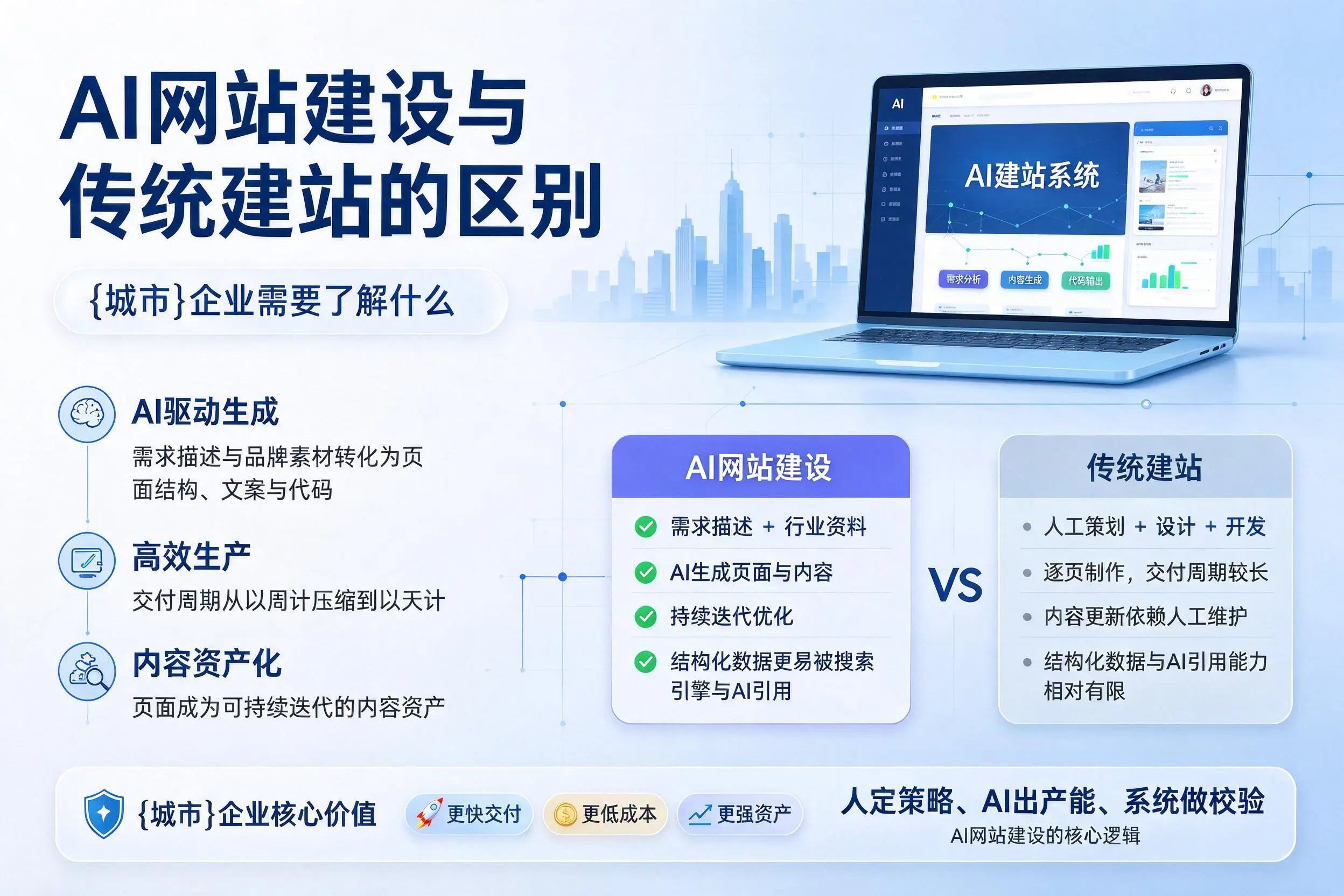 AI网站建设与传统建站的区别，济宁企业需要了解什么