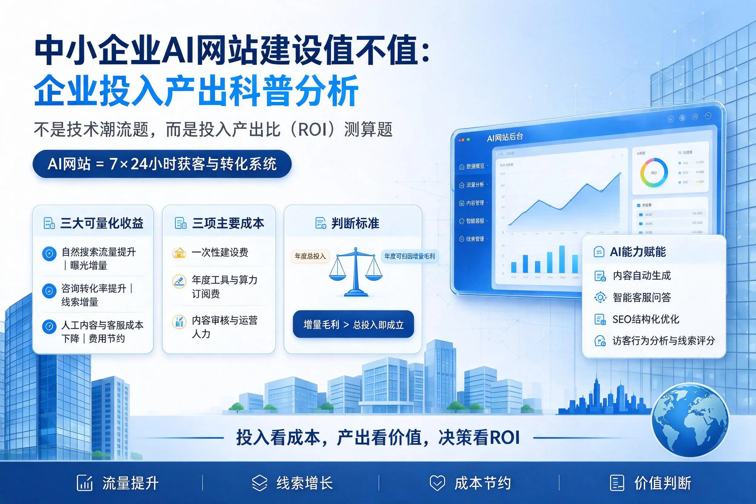 中小企业AI网站建设值不值：济宁企业投入产出科普分析