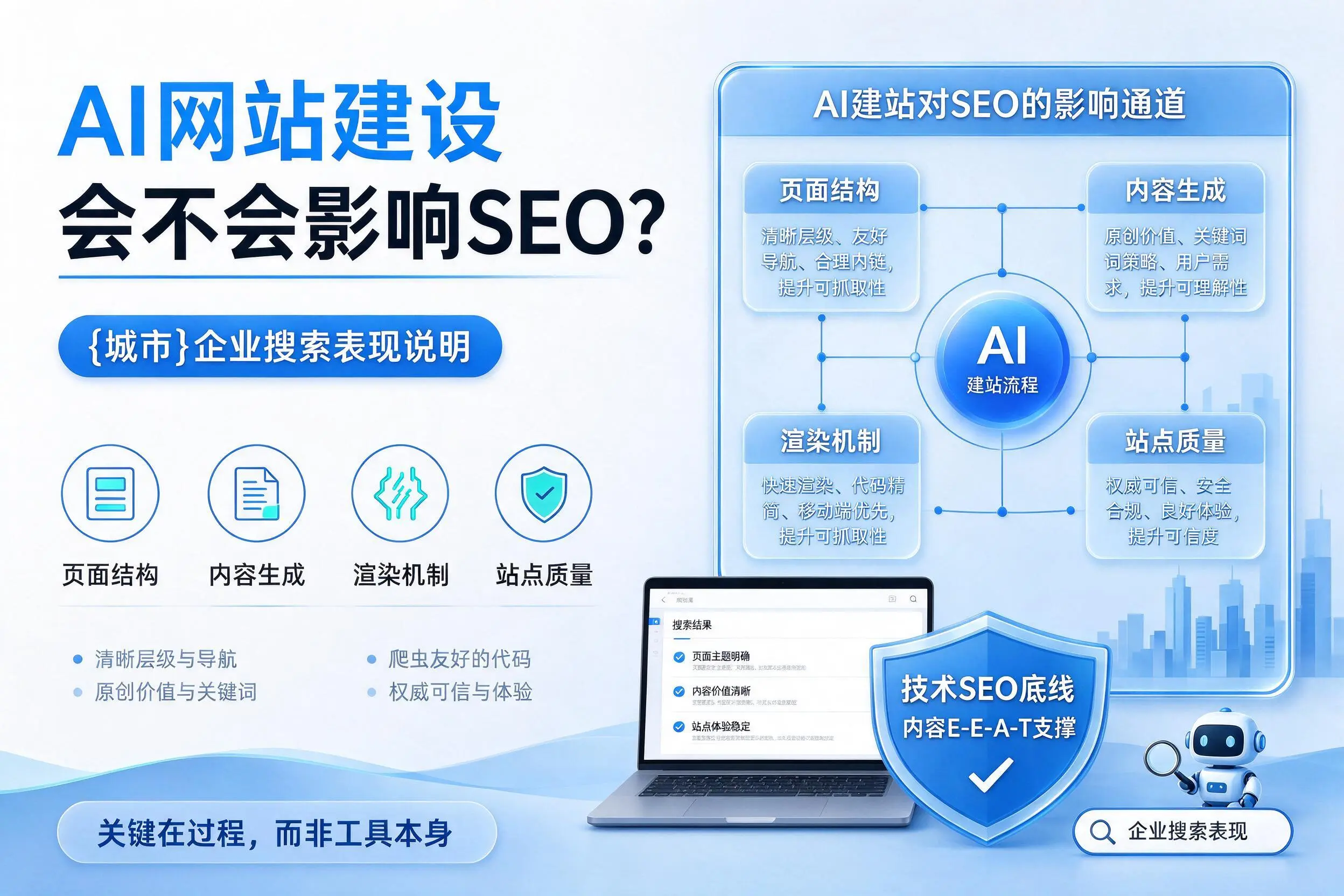 AI网站建设会不会影响SEO？济宁企业搜索表现说明