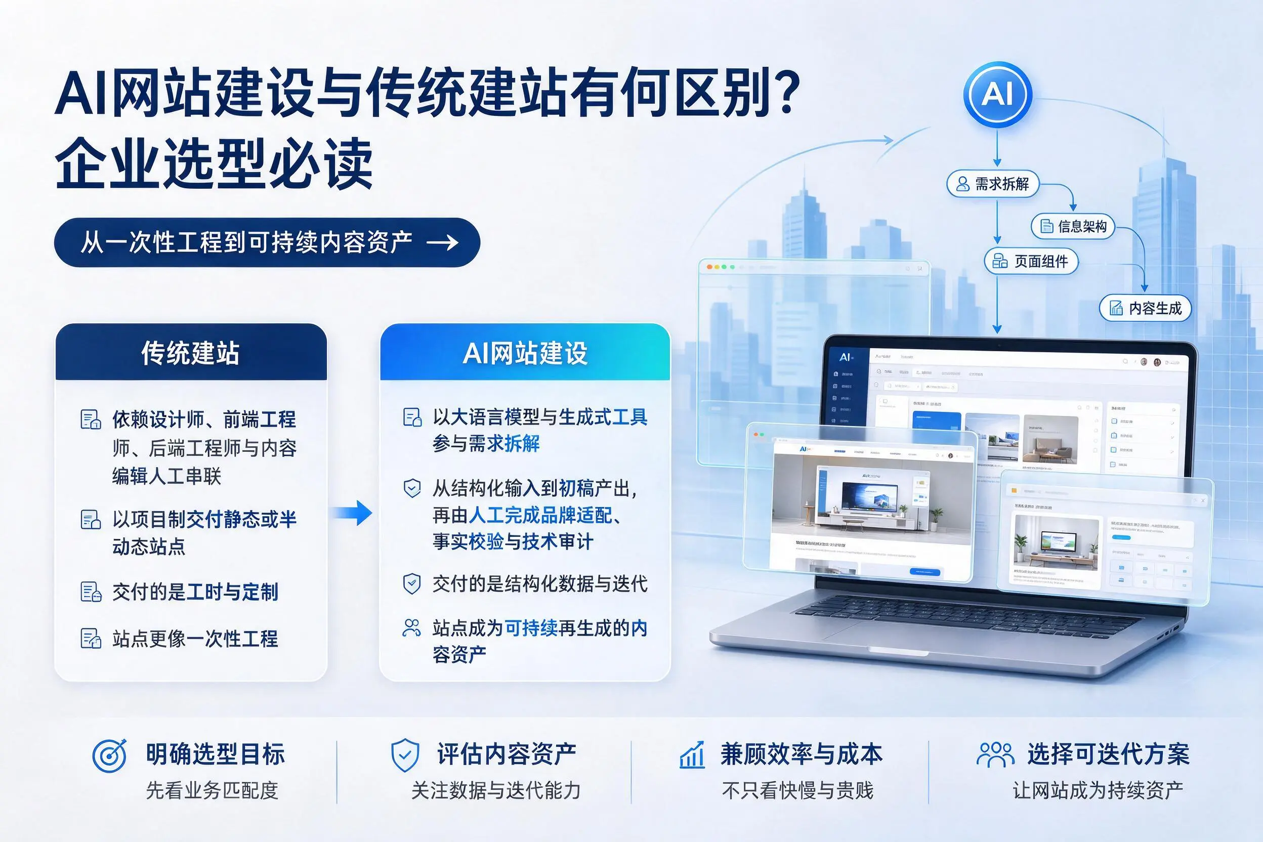 AI网站建设与传统建站有何区别？济宁企业选型必读