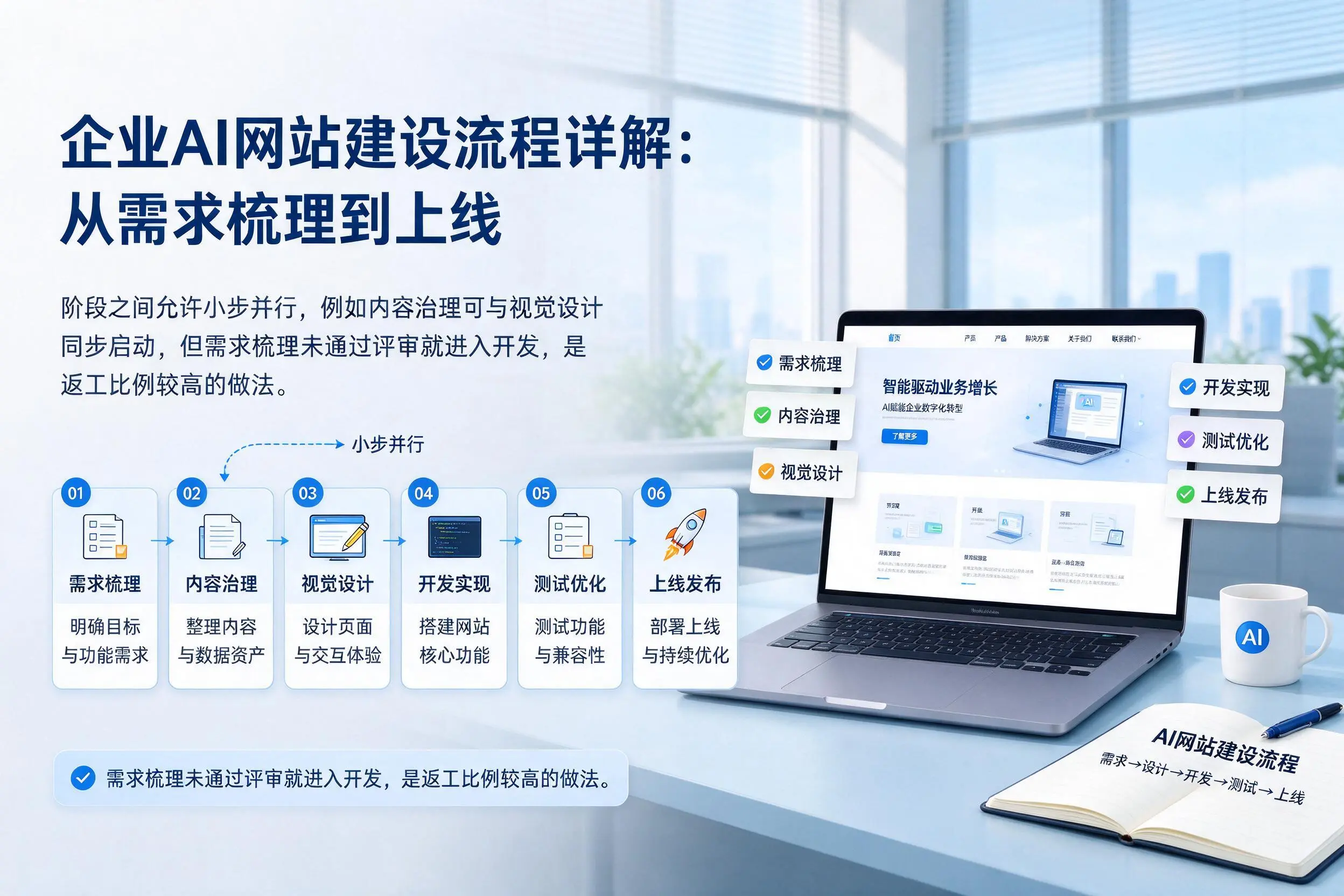 济宁企业AI网站建设流程详解：从需求梳理到上线
