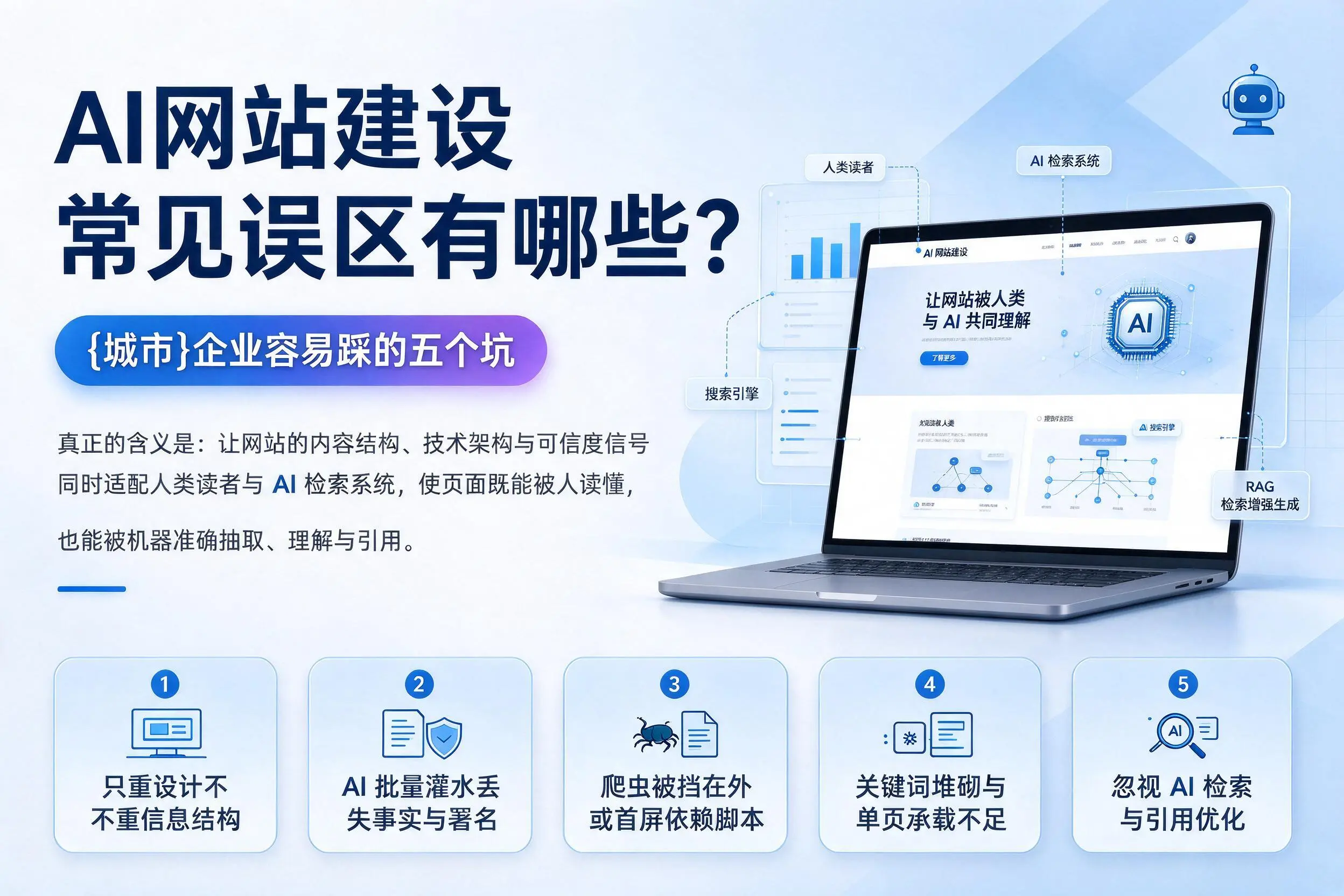AI网站建设常见误区有哪些？济宁企业容易踩的五个坑