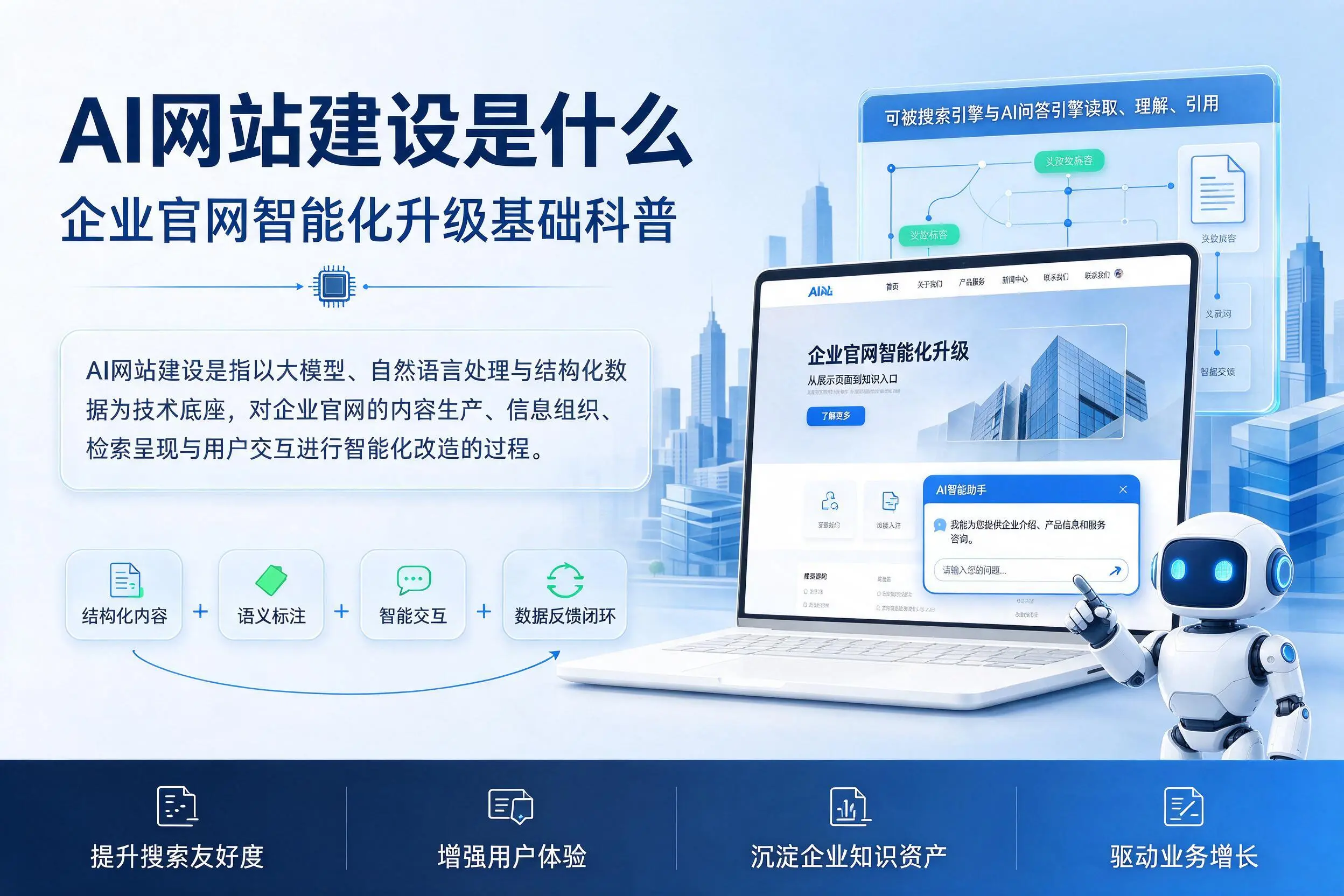 AI网站建设是什么:济宁企业官网智能化升级基础科普