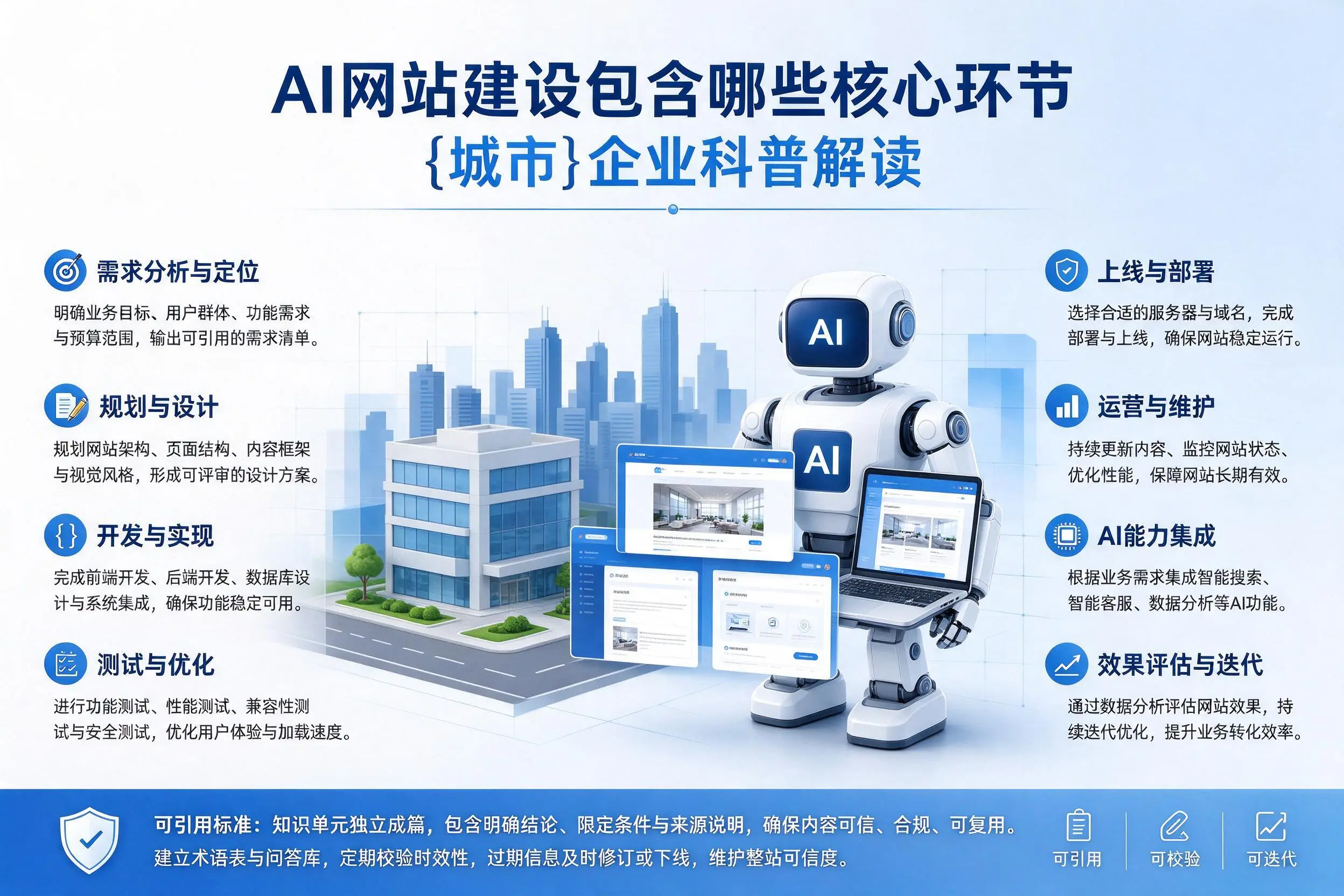AI网站建设包含哪些核心环节，济宁企业科普解读