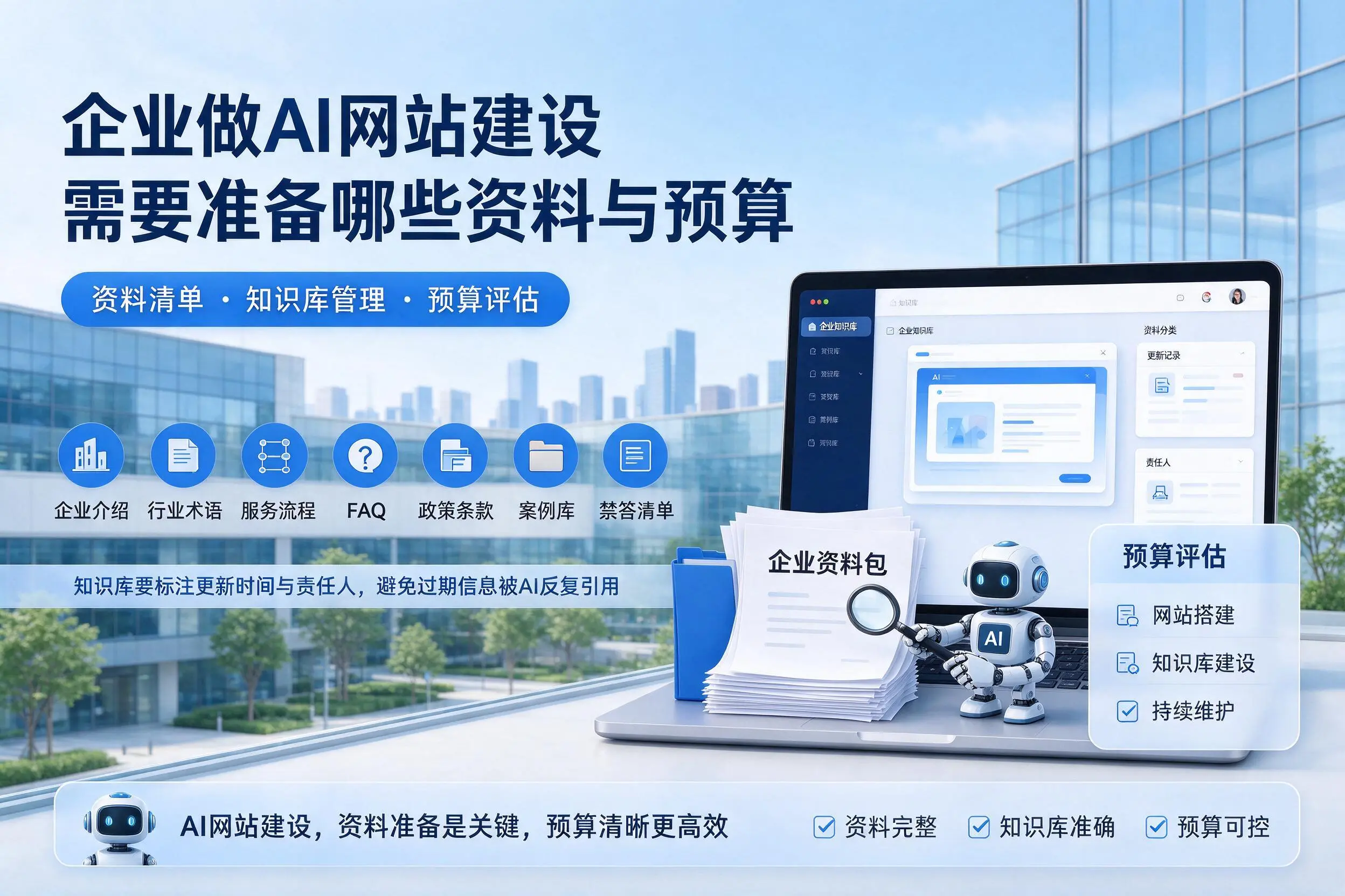 济宁企业做AI网站建设需要准备哪些资料与预算