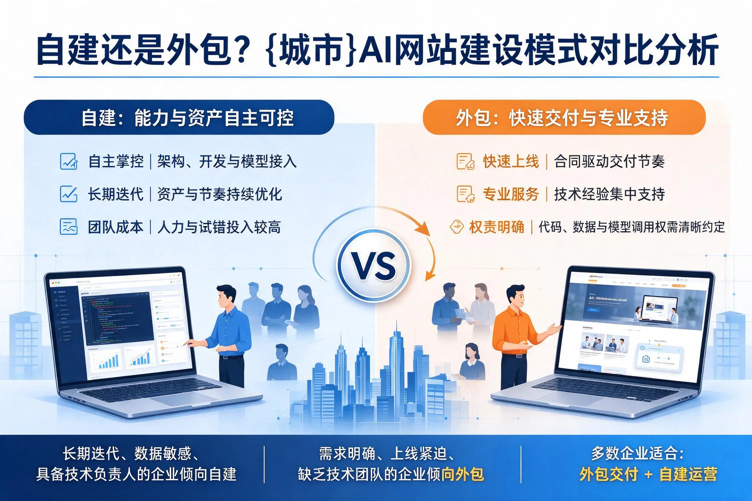 自建还是外包？济宁AI网站建设模式对比分析