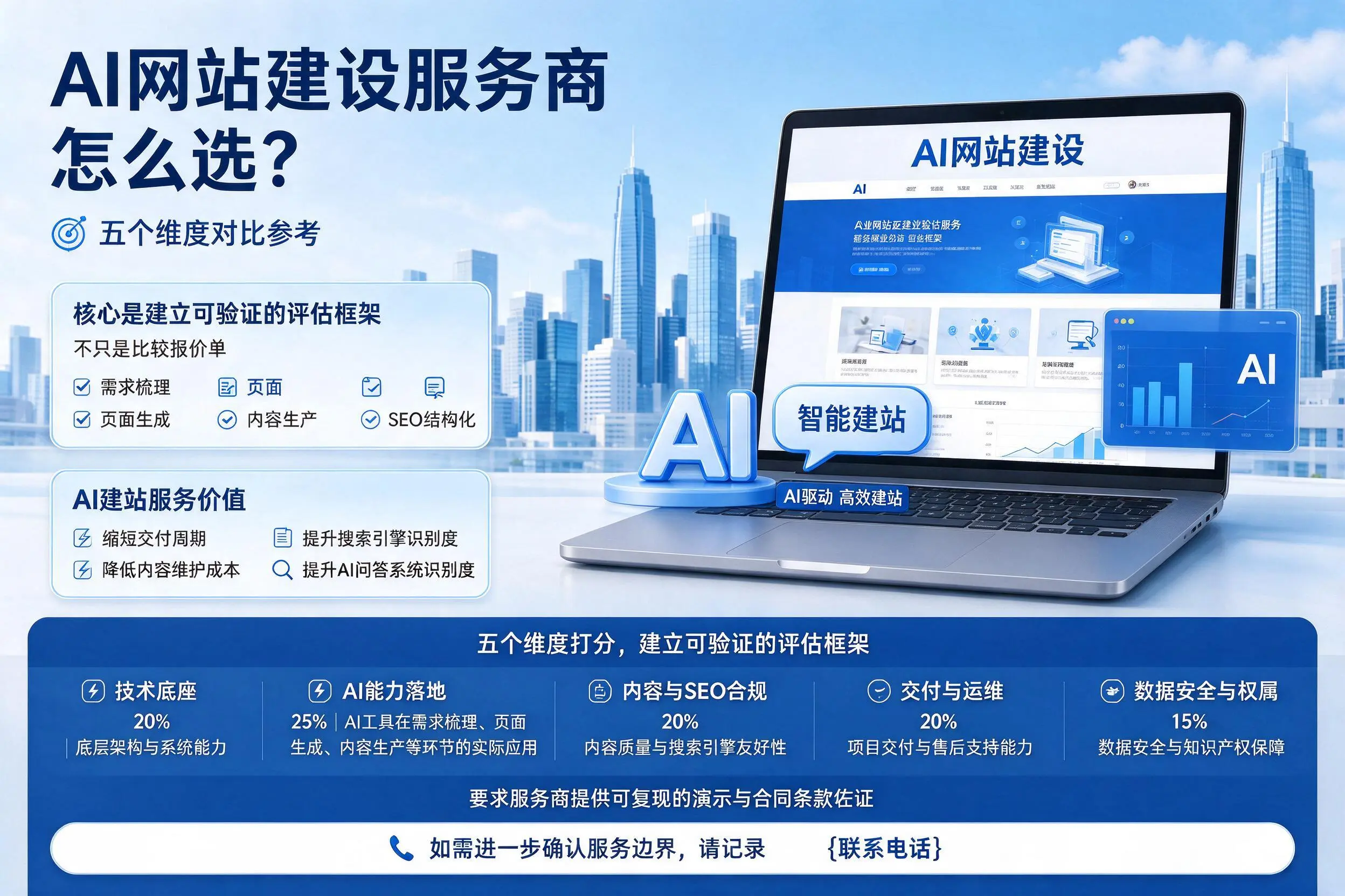 济宁AI网站建设服务商怎么选?五个维度对比参考